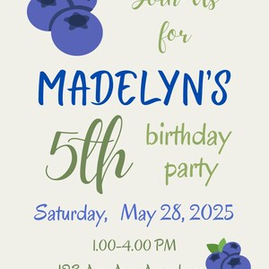 Birthday Party Invite