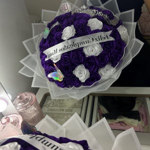 Personalized Eternal Ramo Buchón, Ramo De Rosas Eterno, Eternal Rose