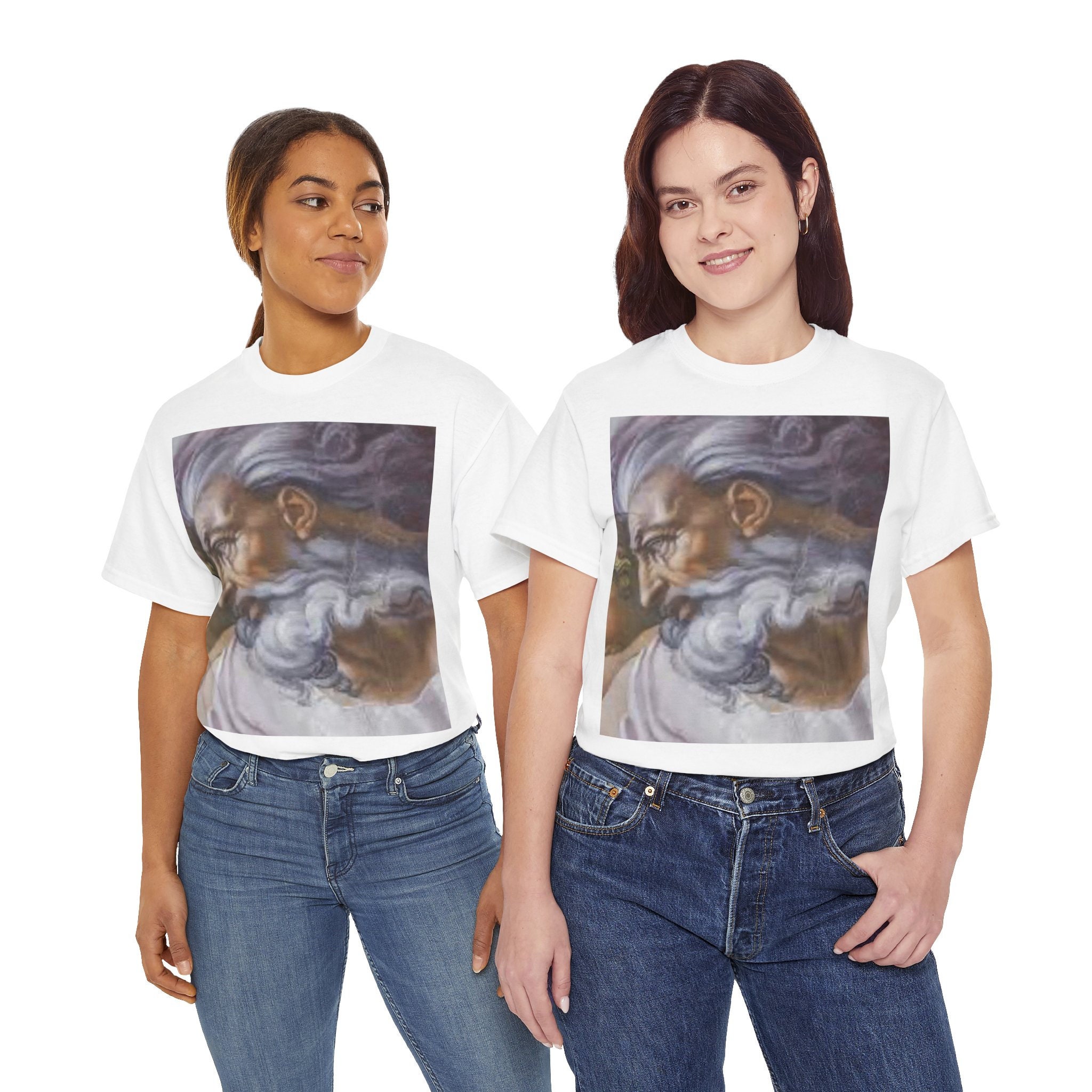 La creazione di Adamo dipinto di Michelangelo maglietta unisex maglietta artistica regalo per lei regalo per lui regalo per gli amanti dell arte maglietta artistica rinascimentale Etsy Italia