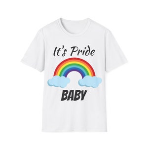Pride Baby Rainbow Graphic Unisex T-Shirt, LGBTQ Pride Tee, Gay Pride Shirt, Colorful Pride T-Shirt, LGBT Clothing