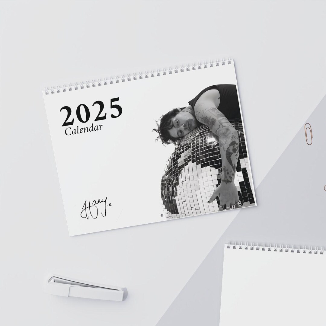 Harry Styles Wall Calendar 2025 Etsy