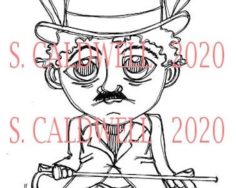 3086 Bunny Chaplin Digi Stamp