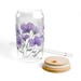 February Birth Month Flower Glass Tumbler Gift, Iced Coffee Glass Gift ...
