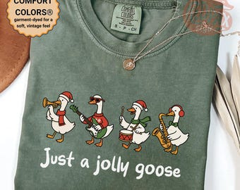 Bara en Jolly Goose jultröja | Rolig musiklärarepresent | Bandmedlems julkomfortfärger-tröja | Musikälskare Goose-tröja