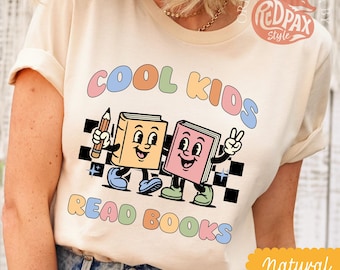 Camiseta genial para niños que leen libros, regalo para amantes de la lectura, camiseta de bibliotecario escolar, camiseta de profesor de lectura, camiseta de jardín de infancia, regalo para profesor