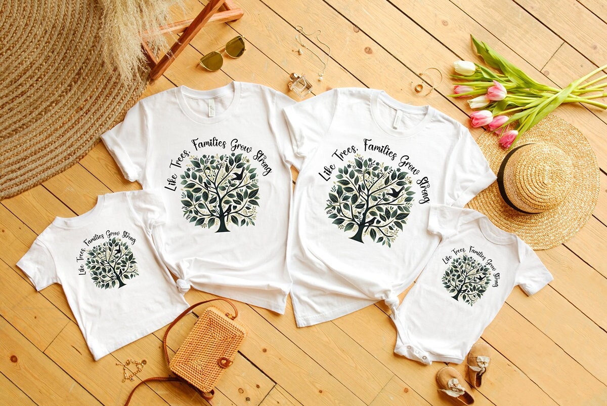 Cute Family Matching Tree Inspirational T Shirt, Gift for Family, Family Tees, love my Fammily Shirt, Family Life T Shirt
