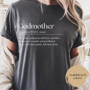 Godmother Definition Shirts, Auntie Godmother Bestie Tee, Aunt Godmother Gifts, Gift for Godmother, Pregnancy Announcement, Fairy Godmother