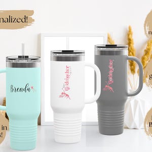 Personalized Godmother Gift, Custom Tumbler for Godmother Proposal, Will You Be My Godmother Gift, Godparent Proposal, Fairy Godmother Cup
