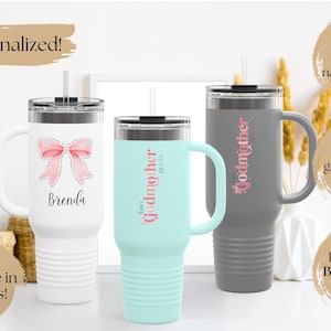 Personalized Godmother Gift, Custom Tumbler for Godmother Proposal, Will You Be My Godmother Gift, Godparent Proposal, Fairy Godmother Cup