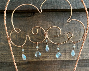 Twisted Copper Rain Cloud Trellis