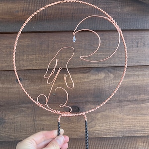 Twisted Copper  Rabbit and Moon Trellis