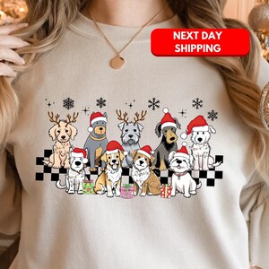 Christmas Dogs Shirt, Dog Mom Gift, Christmas Dogs Sweatshirt, Dog Lover Gift, Merry Christmas Shirt, Christmas T-shirt, Dog Lover Xmas Gift