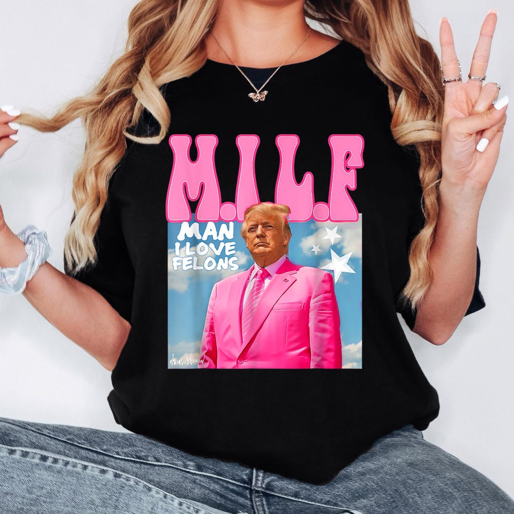 Lightmyshirt Fashion Man I Love Felons Trump Shirt, Funny Trump Shirt, Republican Tee, Trump 2024 Shirt, Political Shirt, Trump Lover Shirt, Funny Election Shirt