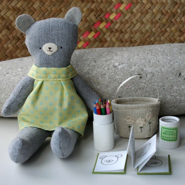 meet Nahla bear with colouring book set