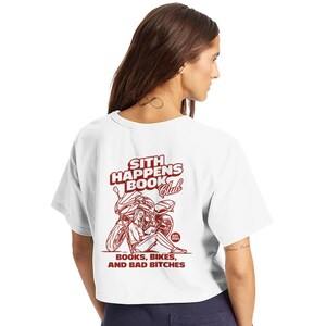 Red Vintage Women&#39;s Cropped Heritage Crewneck T-Shirt | Champion T453W
