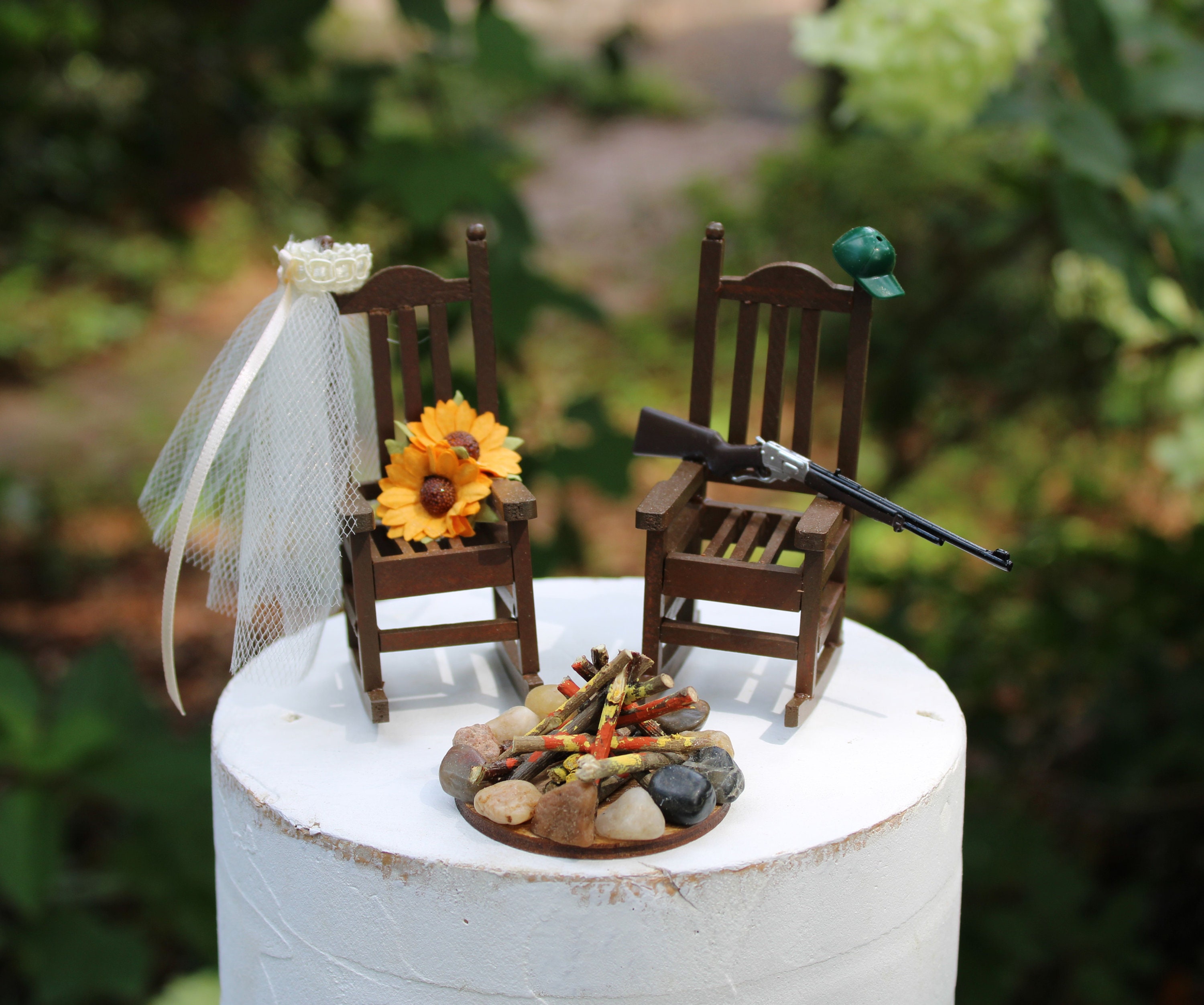 Hunting Wedding Cake Toppers