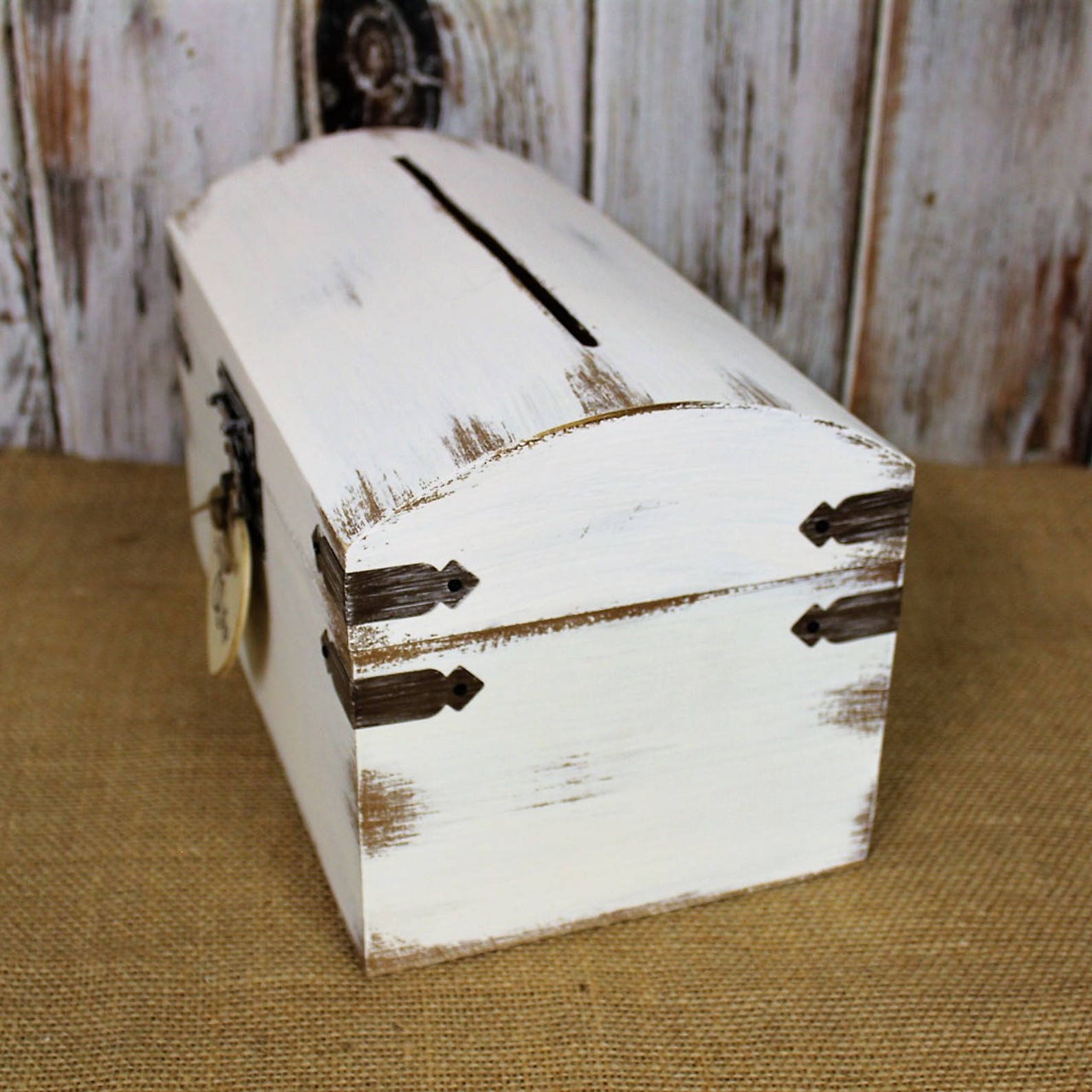 Card Box Wedding Card Box White Shabby Chic Card Box Etsy