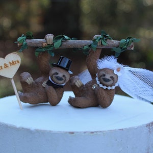 Sloth-bear-bride-groom-animal-rainforest-brown-wildlife-unique-funny-tree image 6