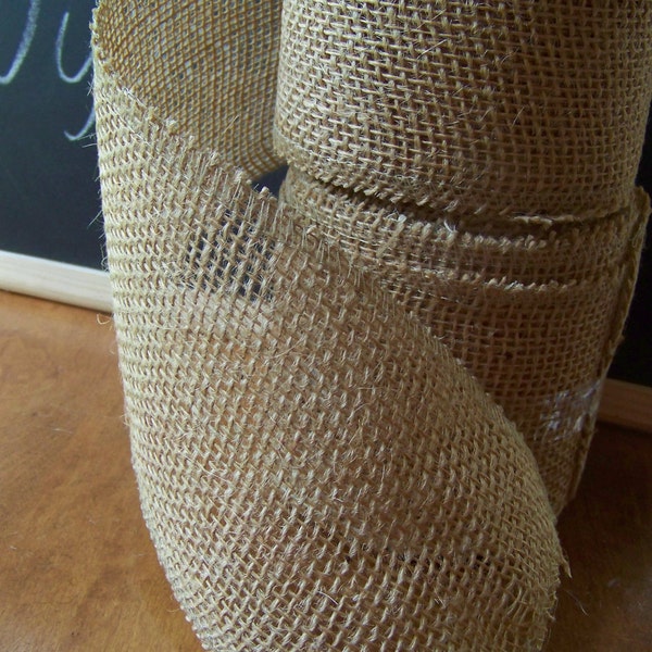 Burlap Ribbon 10 yds for Rustic Bows-Chair Ties-Wedding Decoration