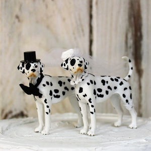 Dalmatian Wedding Cake Topper, Fireman Dog Cake Topper, Grooms Cake, Mans Best Friend Cake Topper, Animal Cake Topper image 3