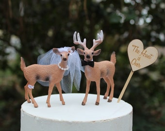 Deer-Hunting-Wedding-Bride-Groom-The Hunt is Over-Animal-Woodland-Wildlife-Wedding-Hunter-Buck-Doe