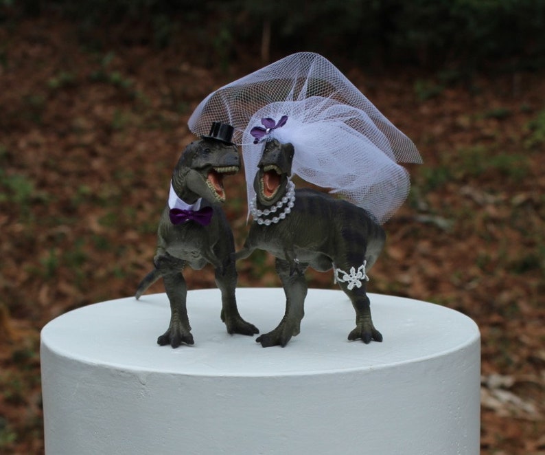 Dinosaur Cake Topperanimal Wedding Cake Toppertrex Cake Etsy