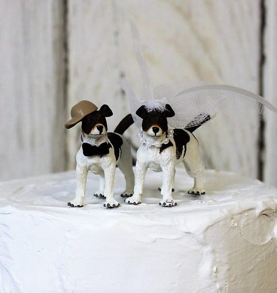 Jack Russell Cake Topper Torten torten topper Hund Bräutigam Etsy