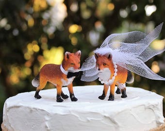 Red Fox EDITABLE Birthday Cake Topper // Red Fox Cake Topper