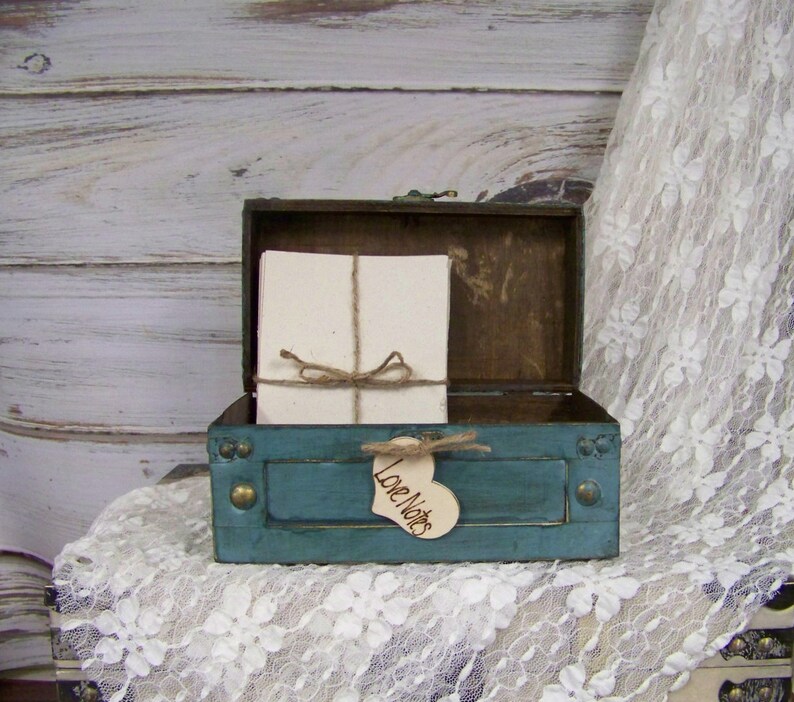 Wedding Advice Box with Note Paper Small Card Box Wishes Etsy
