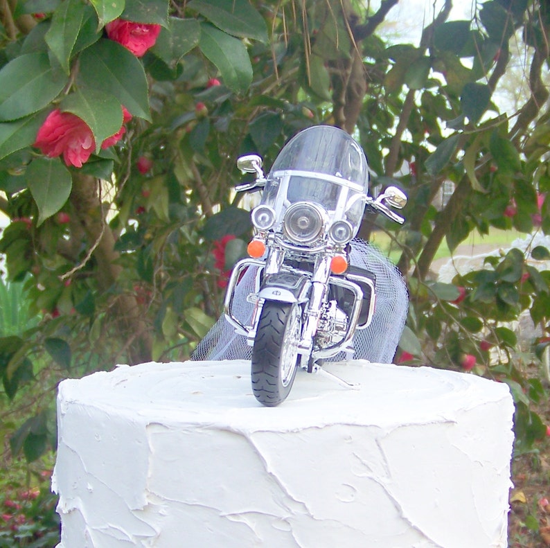 Motorcycle Cake Topper Wedding Cake Topper Harley Davidson | Etsy