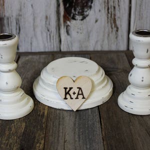 Unity Wedding Candle Holders,Unity Candle Holder Set, Bride and Groom Candle Holder, Wooden Handmade, Shabby Chic Candle Holders, Home Decor