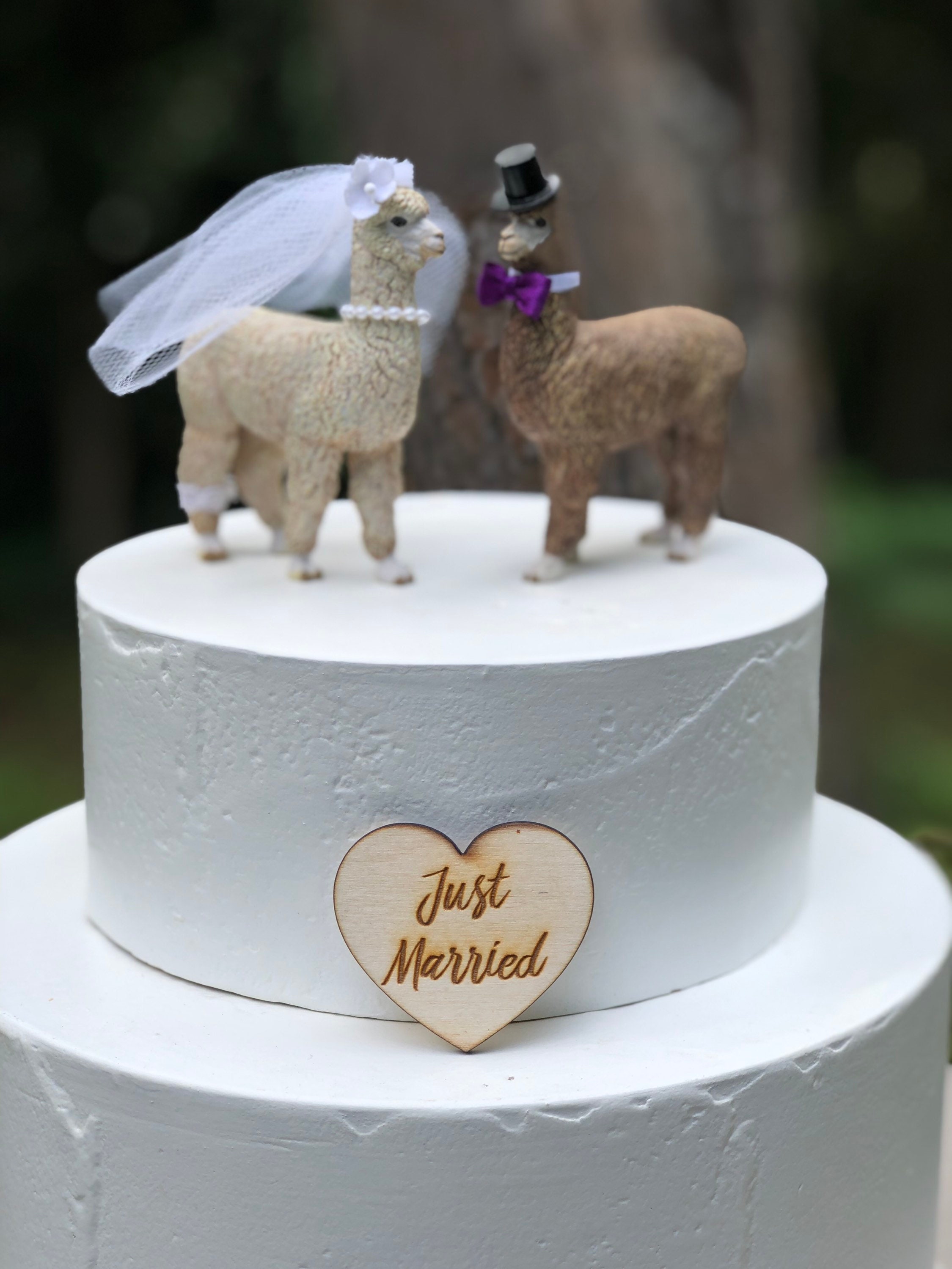 Llama, Boda, Adorno para Tarta, Único, Animal, Granja, Novia, Novio - Etsy  México, image size:2250x3000
