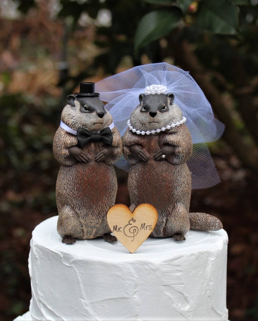 LEVLO Make-up-Tasche Mit Groundhog-Motiv – 23 X 17 Cm, Aus Baumwoll-Leinen, Mit Reißverschluss, Lustiger Spruch Für Tierliebhaber
