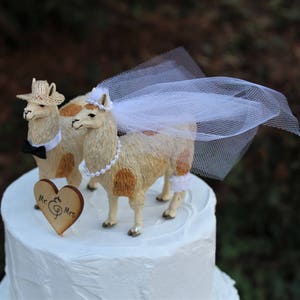 Llama Cake Topper, Animal-Farm-Funny-Wedding-Bride-Groom-Unique image 6