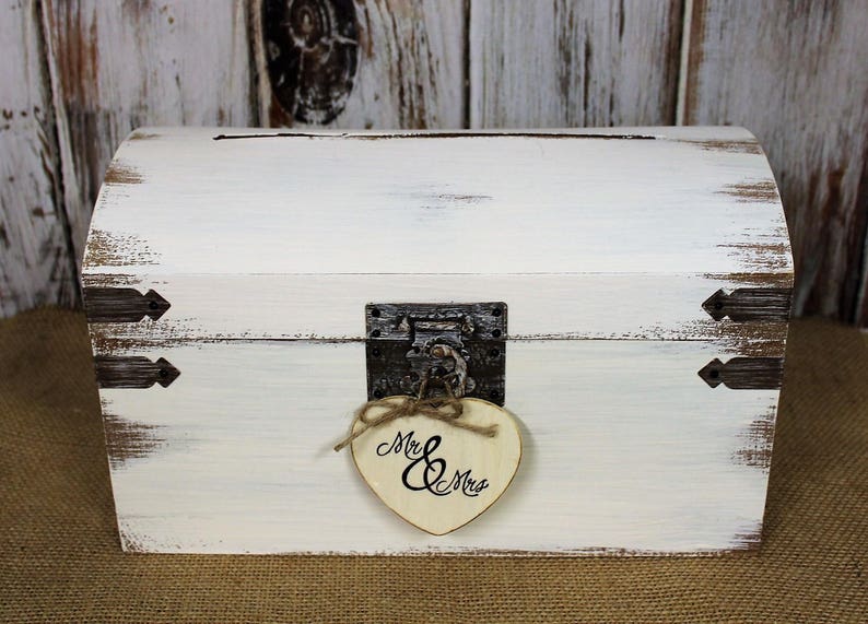 Card Box Wedding Card Box White Shabby Chic Card Box Etsy