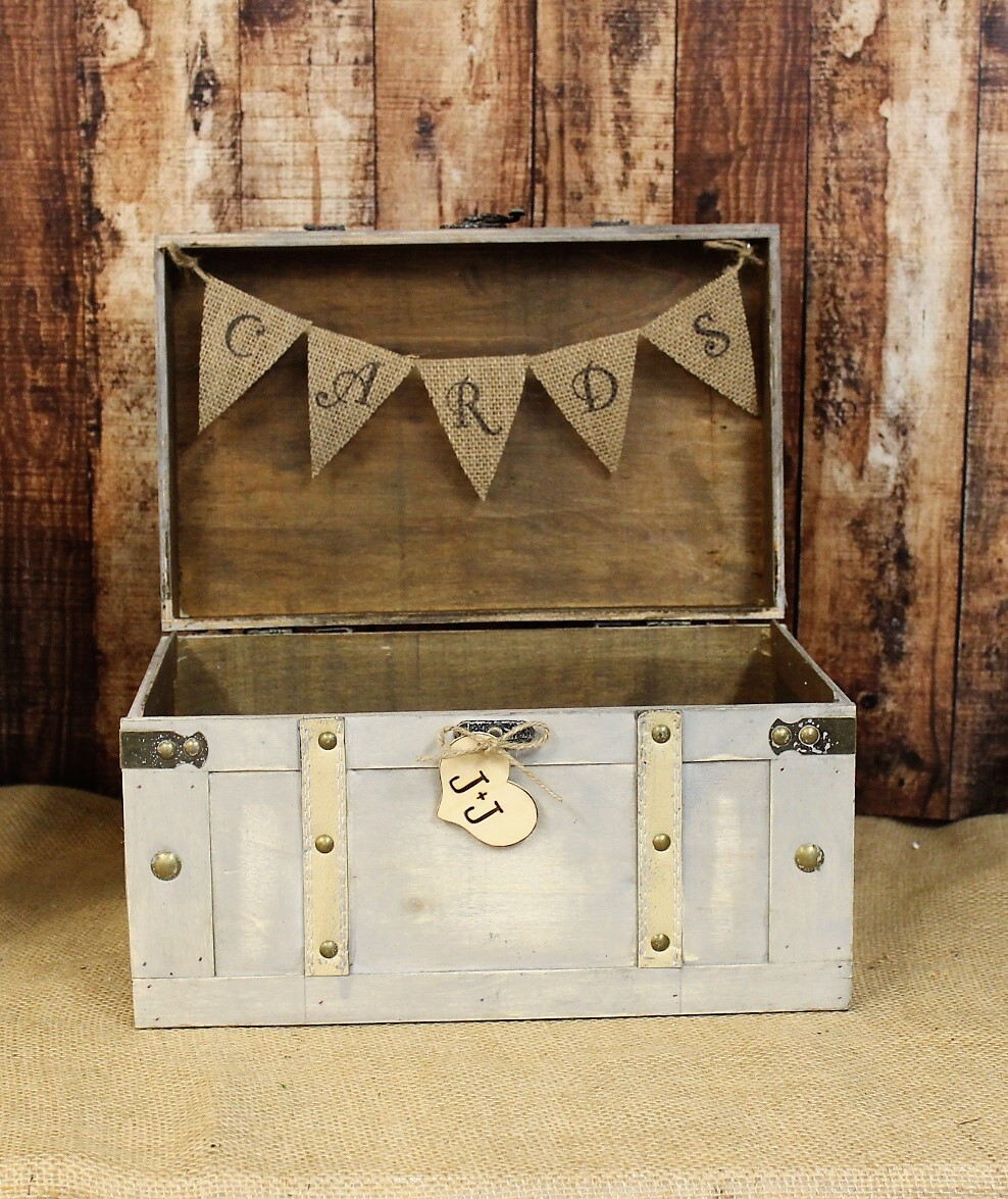 Wedding Card Box Shabby Chic Card Box Wedding Receptin Etsy