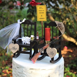 Personalized Ice Fishing Theme Wedding Cake Topper -  UK