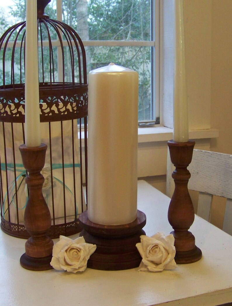 Wedding Candle Holdersunity Candlesset of 3 Etsy