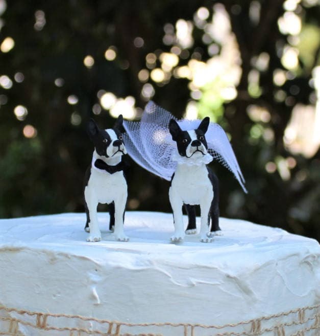 Boston Terrier Cake Topper
