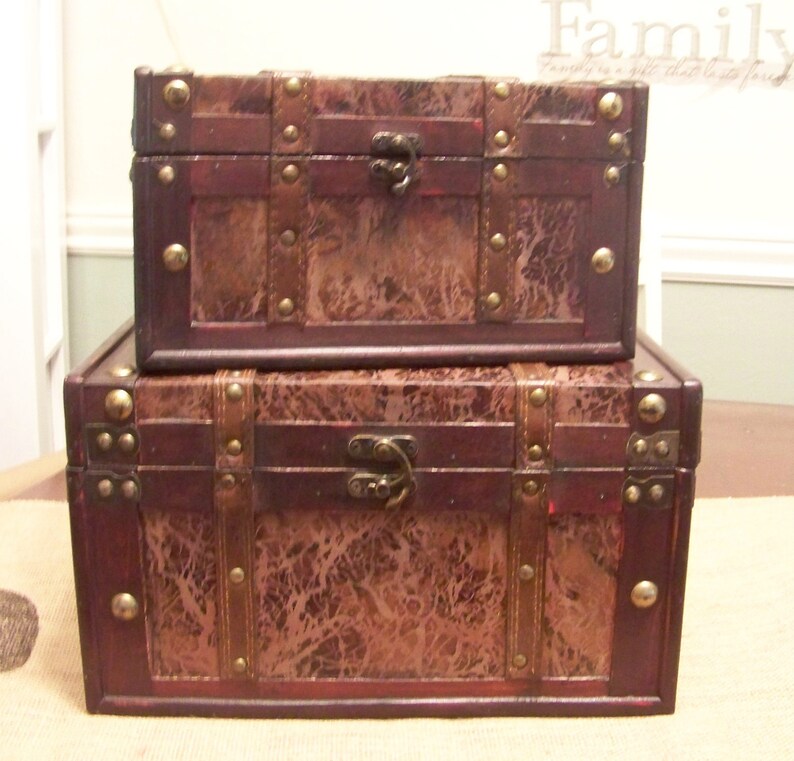 Rustic Wedding Cards and Advice Boxes Set of 2 Etsy