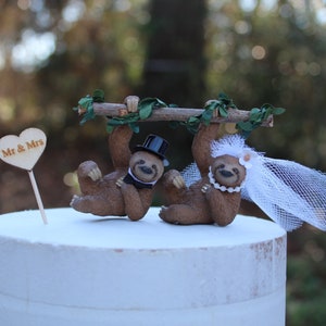 Sloth-bear-bride-groom-animal-rainforest-brown-wildlife-unique-funny-tree image 1