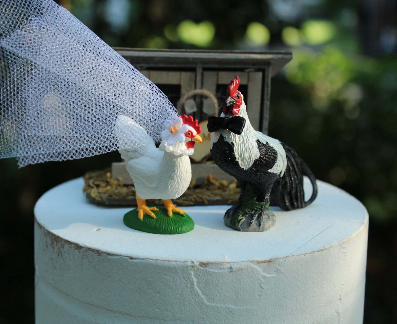 Rooster Hen Chicken Wedding Cake Etsy