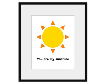 Printable Art, Printable Gift, Instant Download, Sun Print, Modern Art Print, Minimalist Sun Art, Inspirational Quotes, Inspirational Gift