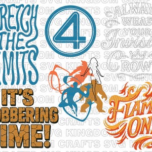 Fantastic Four SVG Bundle | Superhero Shirt Designs | Digital Download