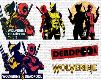 Deadpool and Wolverine svg, Deadpool svg, Wolverine svg, Posters