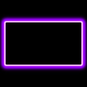 以下が含まれることがあります： 黒い背景に、輝く紫色のネオン長方形。 ネオンライトが形を縁取り、鮮やかで人目を引く効果を生み出しています。 シンプルながらも印象的なデザインで、デジタルアートやグラフィックデザインに最適です。