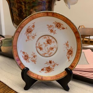 Plato de platillo de taza de té antiguo (sin taza de té) - Ye Olde English Grosvenor China de Jackson & Gosling - Hecho en Inglaterra
