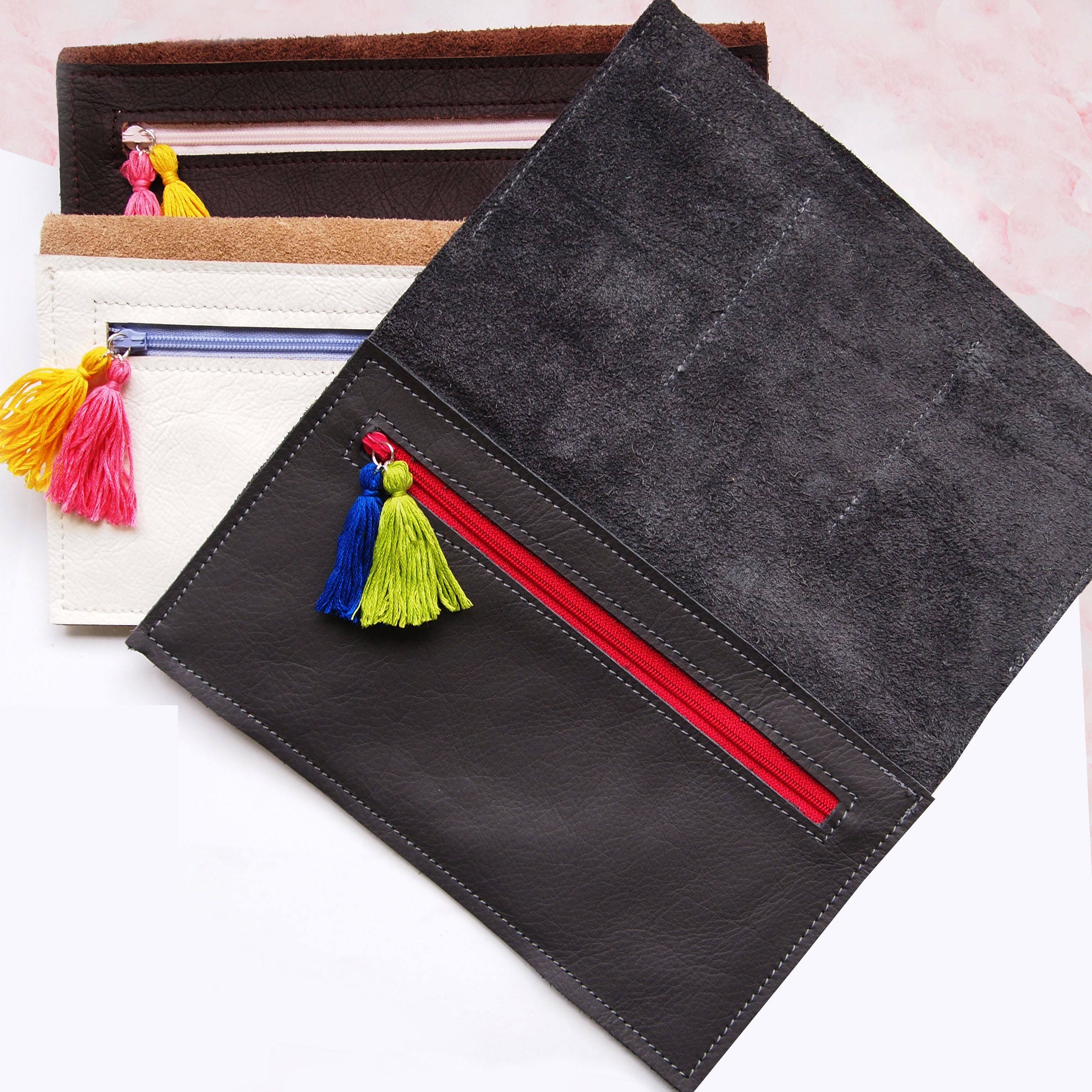 Leather Wallet Recycled Leather Wallet Ladies Luggage Hand Etsy Australia