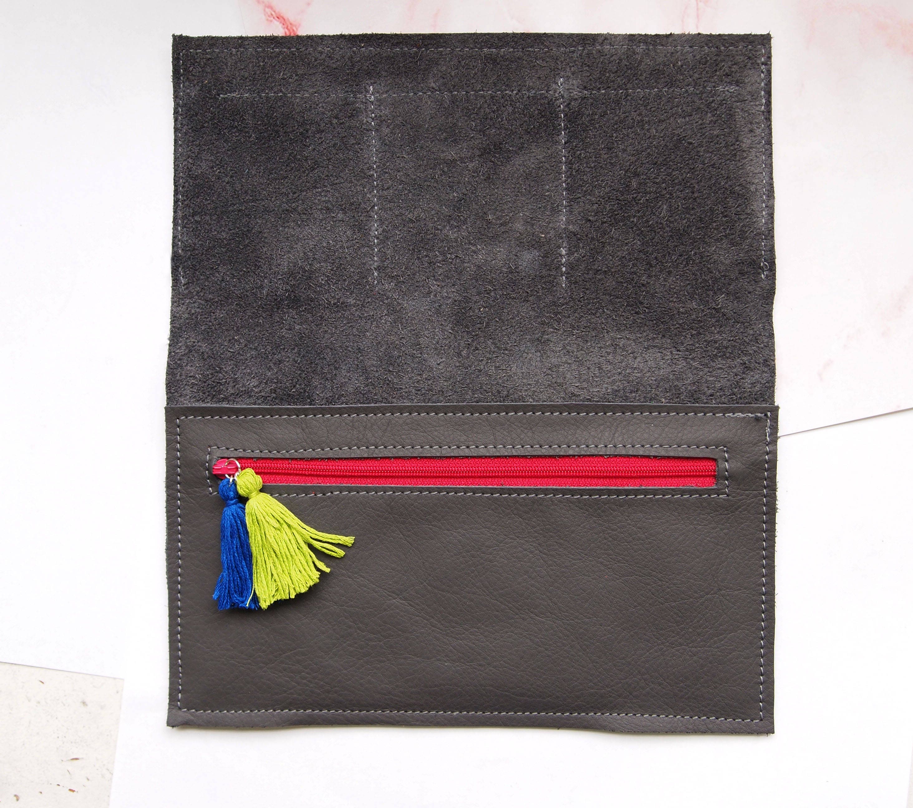 Leather Wallet Recycled Leather Wallet Ladies Luggage Hand Etsy Australia