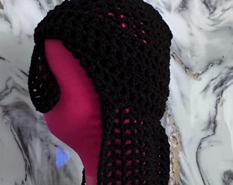 Black Crochet Durag